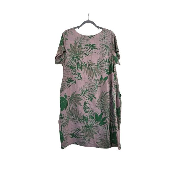 Colette 100% Linen Italy Lagenlook Pockets Oversized Shift Dress One Size S-XL - Picture 9 of 13